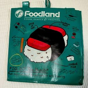 Foodland Spam Musubi reusable grocery tote